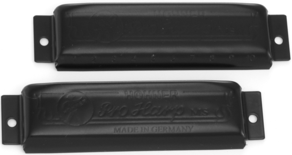 die schwarz lackierten Deckel