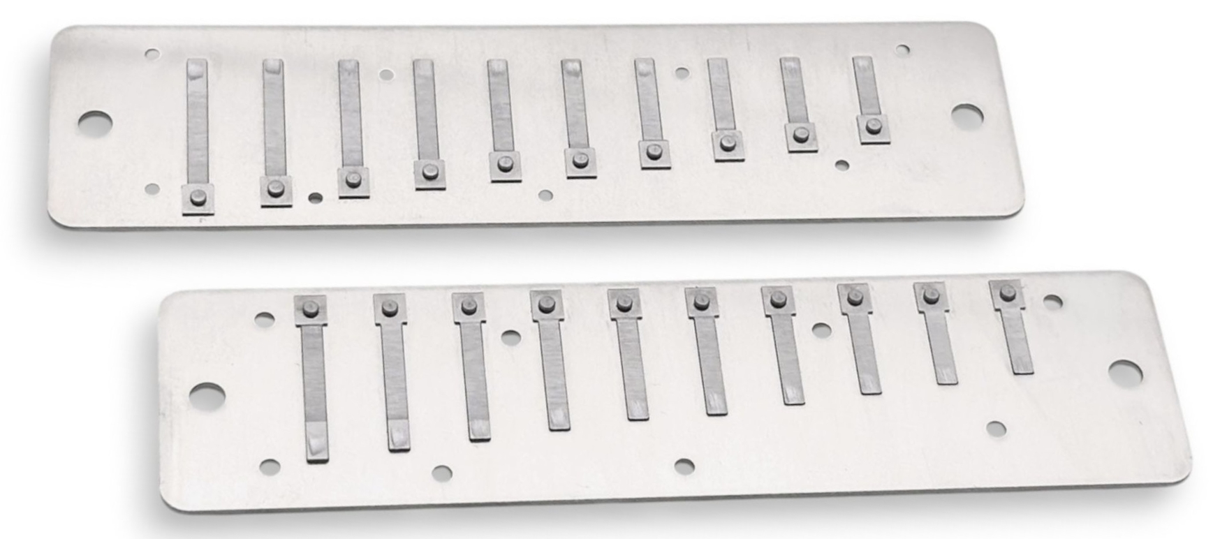 die Stimmplatten aus Stahl